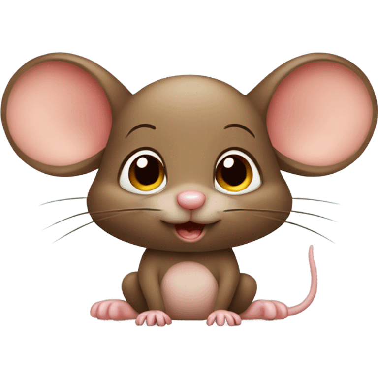 Brown cute mouse  emoji