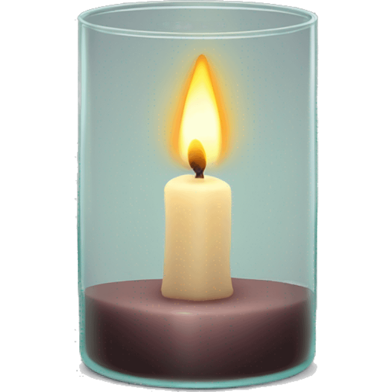 Candle in glass emoji