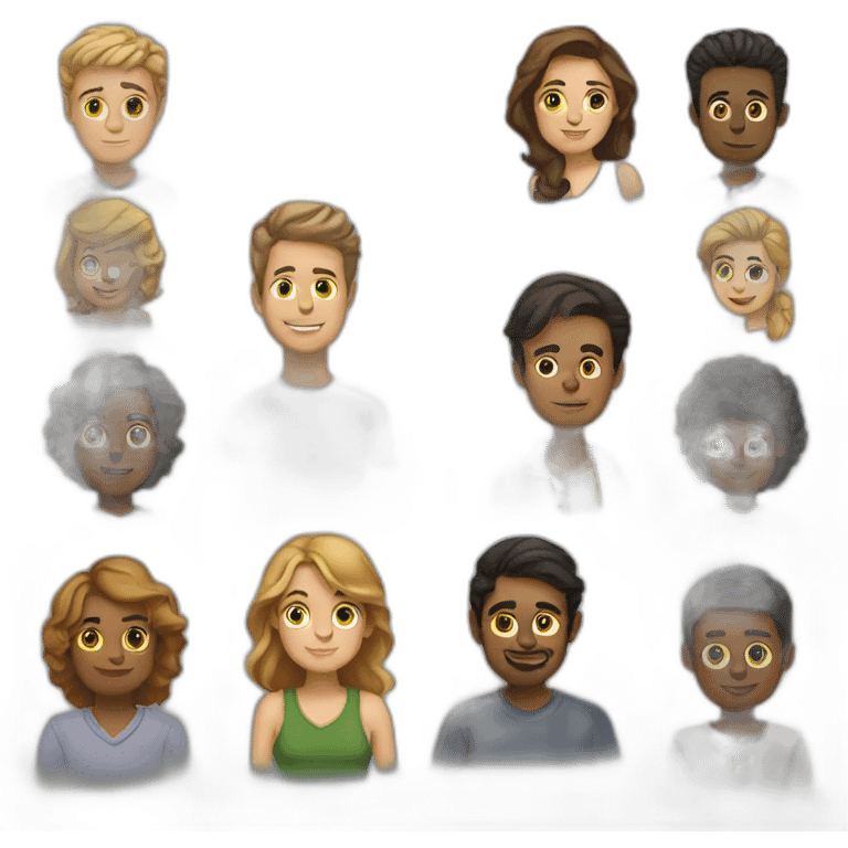 group of individuals emoji