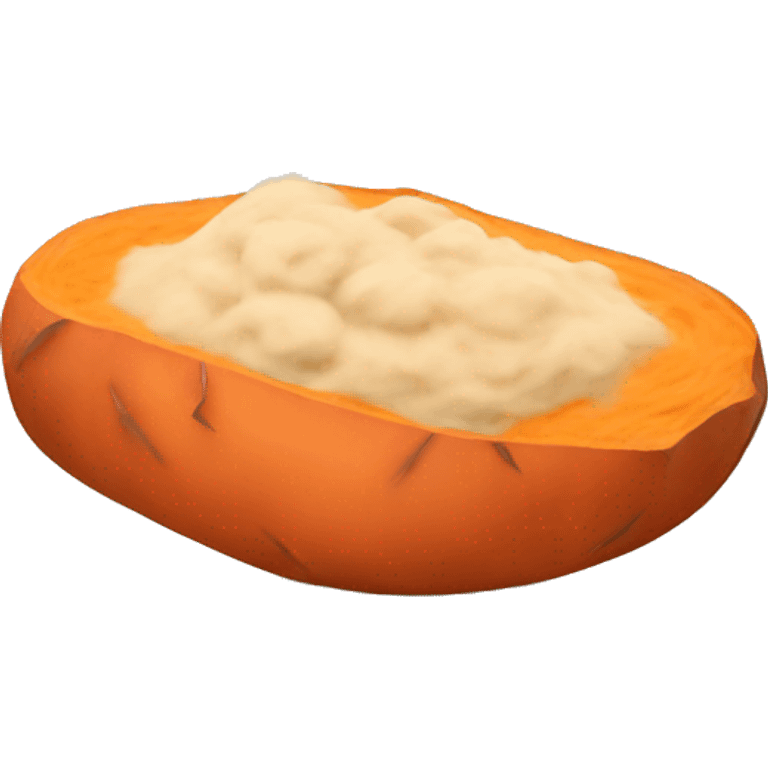 mashed sweet potatoes emoji