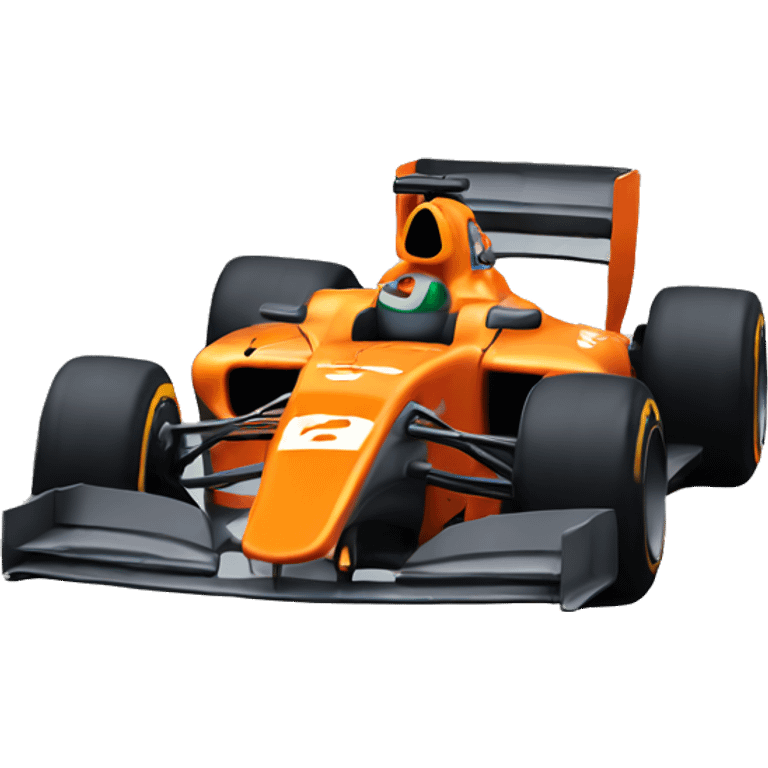 Orange f1 car emoji