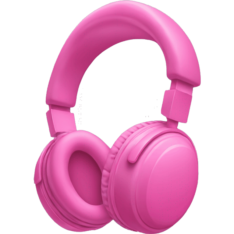 Pink headphones  emoji