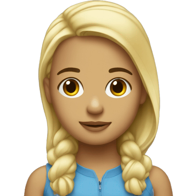 Drake with a little blonde girl emoji