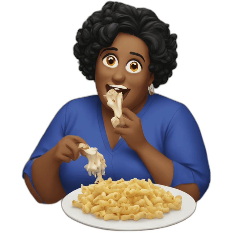 Alison Hammond eating bones emoji