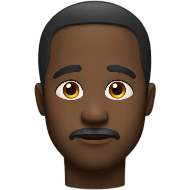 black man sad  emoji