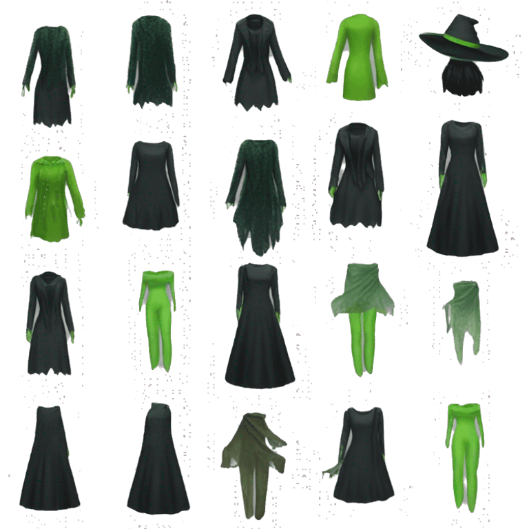 Elphaba outfit wicked  emoji