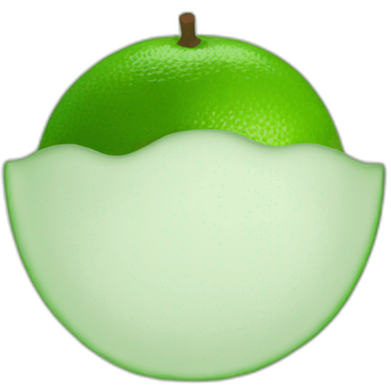 one juicy lime emoji