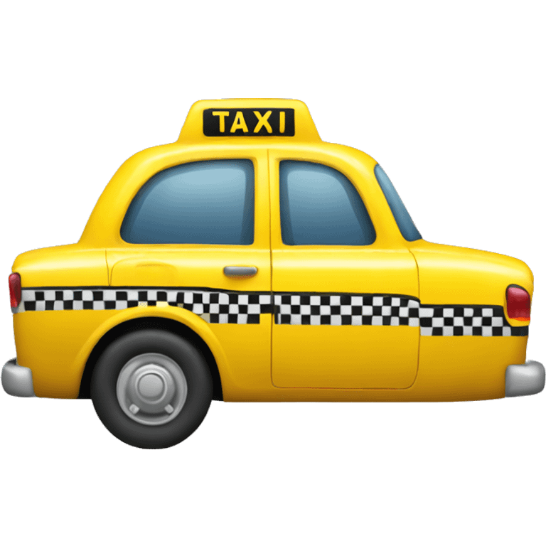 Yellow taxi emoji