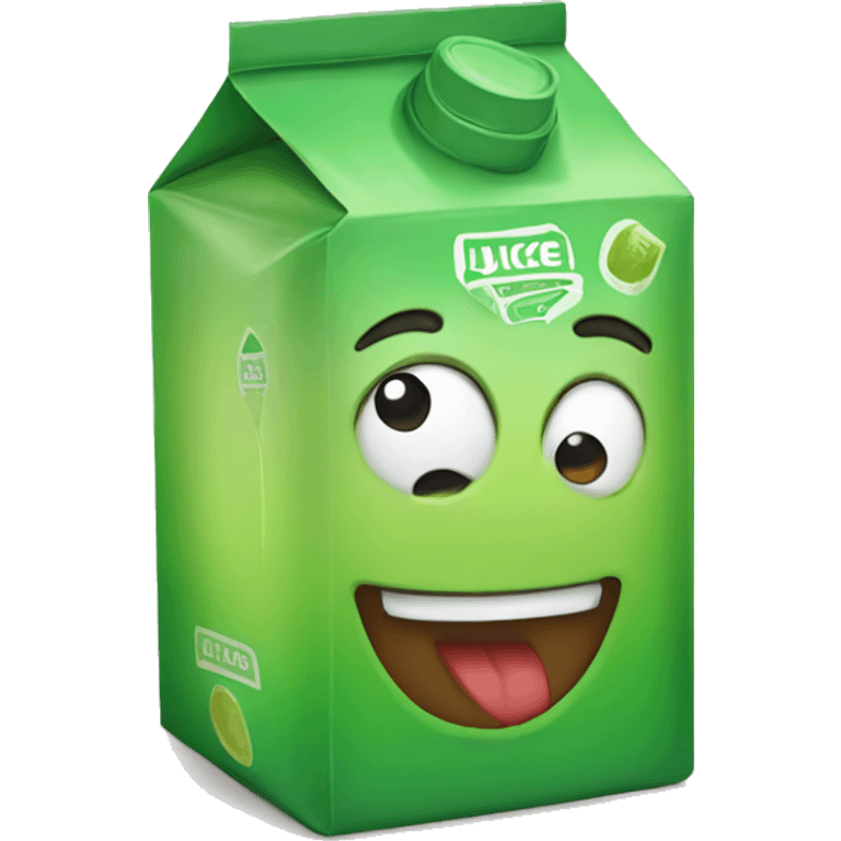 carton that says dimensional juice emoji