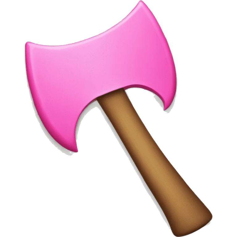 pink axe emoji