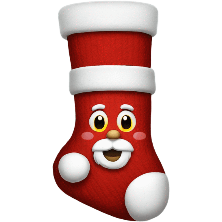 Santa sock emoji