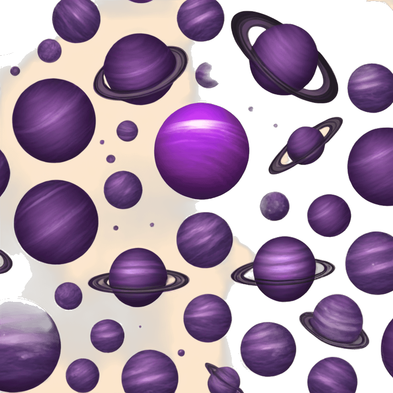 purple planet solar system emoji