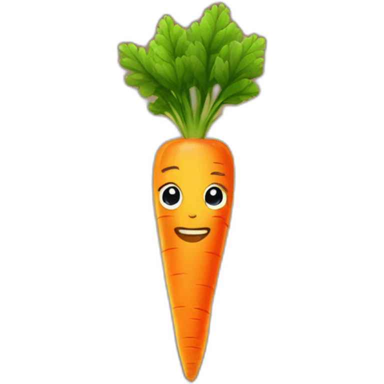 gold bright carrot with a stars emoji