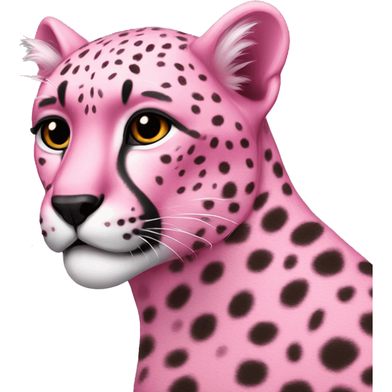 pink cheetah  emoji