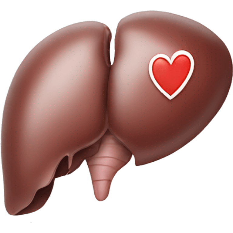 Liver with heart  emoji