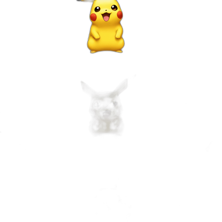 Pikachu qui regarde sacha emoji