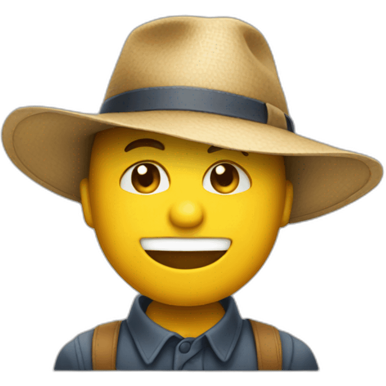 Chat avec un chapeau  emoji