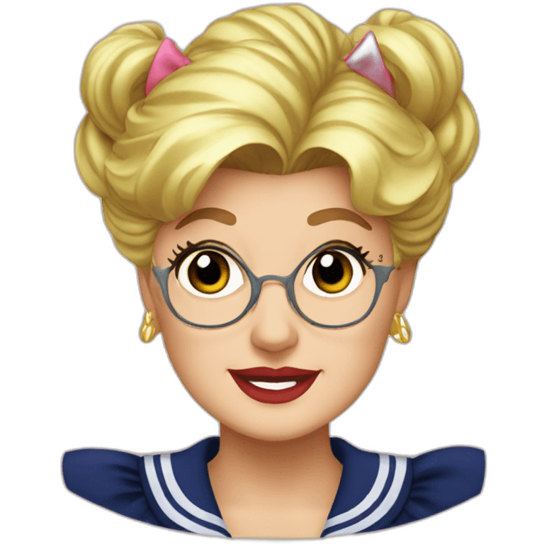 Jessica fletcher as sailor moon emoji