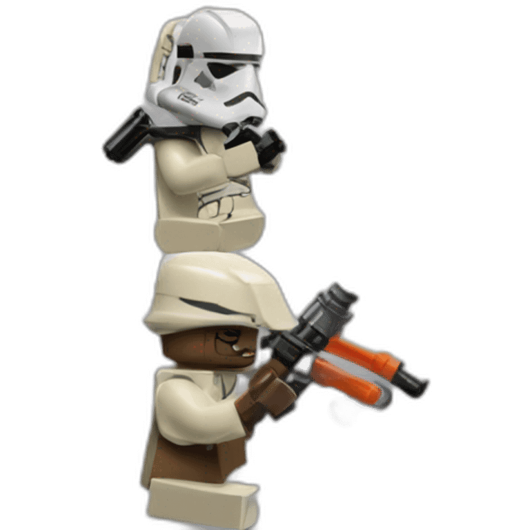 Stikcer of Lego Star Wars Trooper emoji