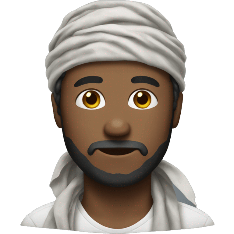 man with bandana emoji