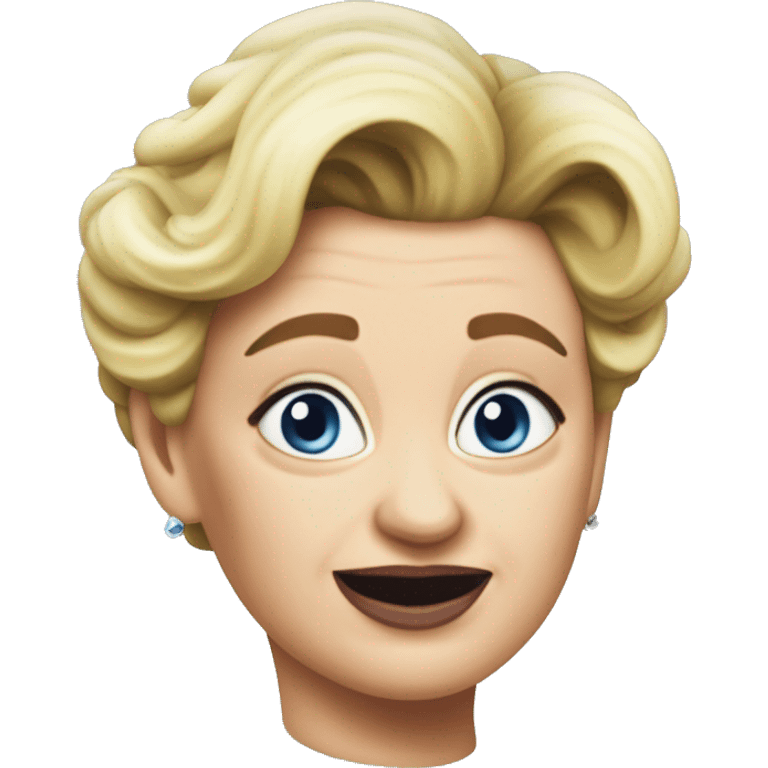 Ursula von der Leyenl photorealistic shrugs emoji