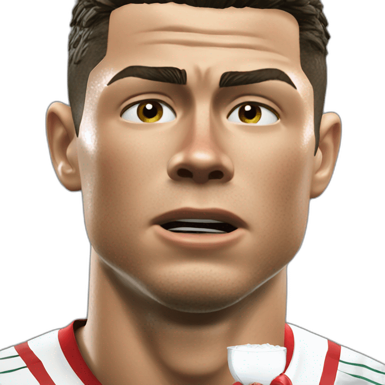 Cristiano Ronaldo crying lonely emoji