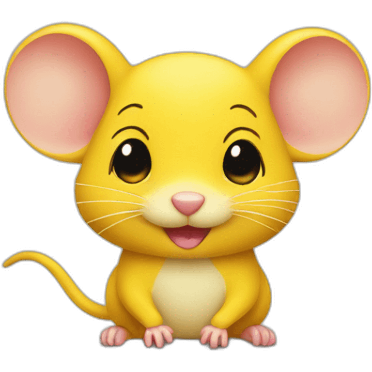 little yellow mouse emoji