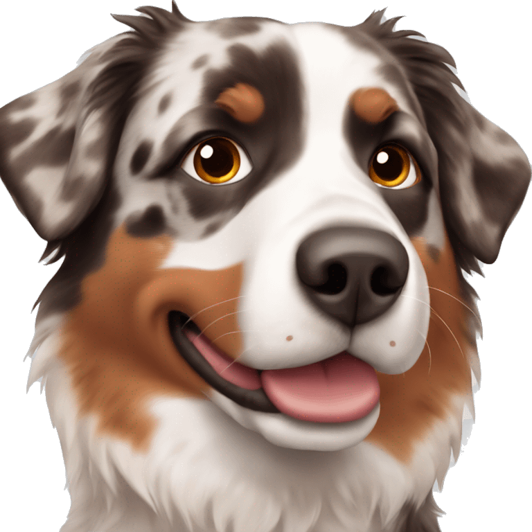 Red Merle Australian shepherd  emoji