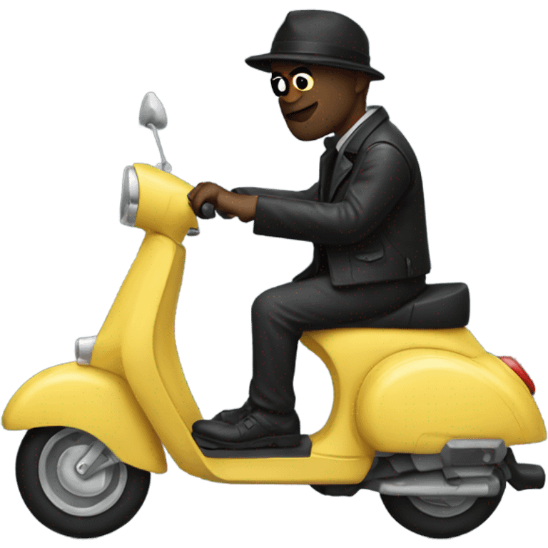 Welsh gangster on a scooter emoji