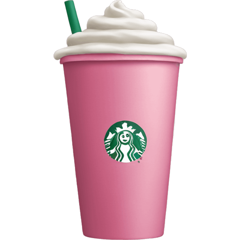 Pink Starbucks  emoji