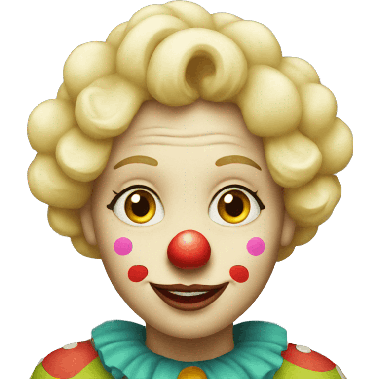 old blonde clown emoji