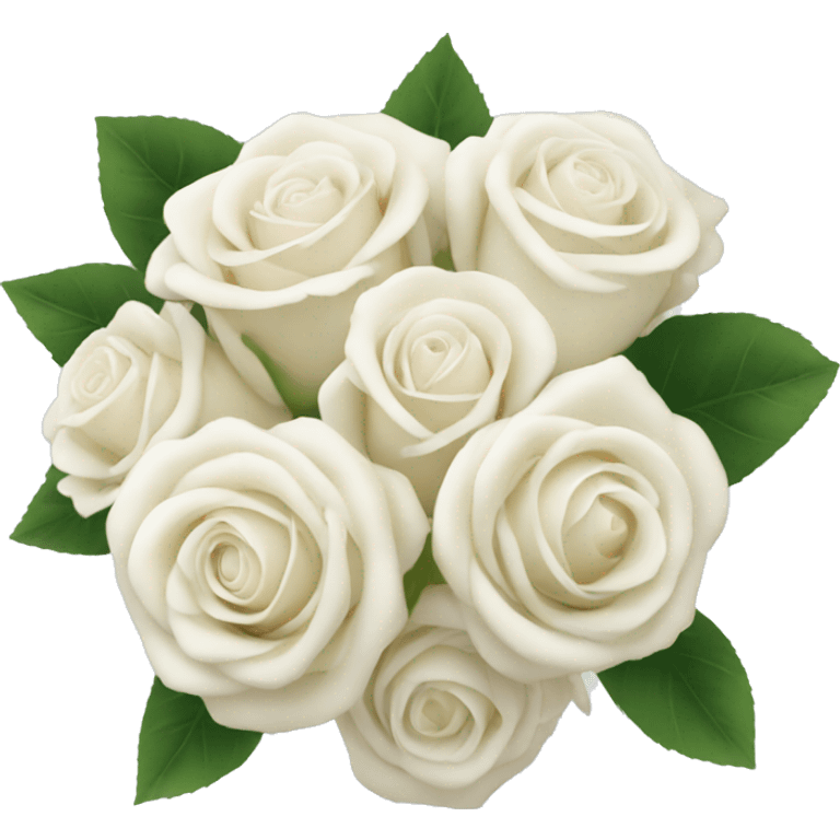 White rose bouquet  emoji