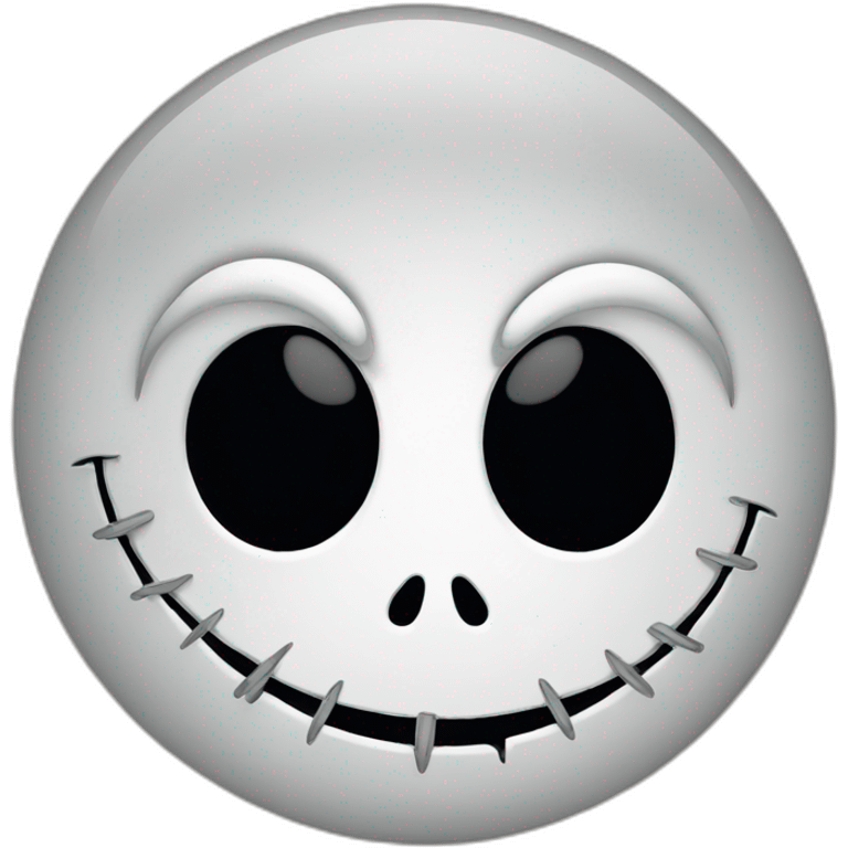 Jack Skellington face emoji