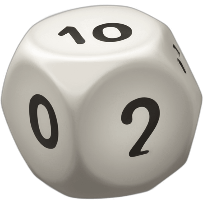 ten-sided die emoji