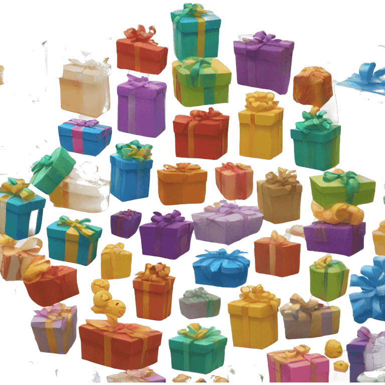 Multiple Color Giftbox. emoji