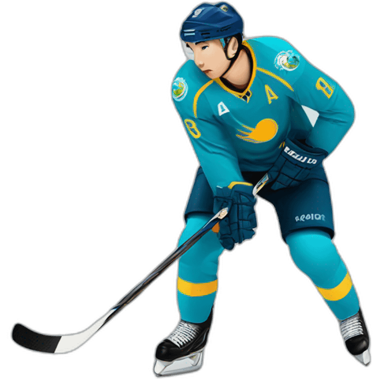 Kazakhstan national team hockey player emoji