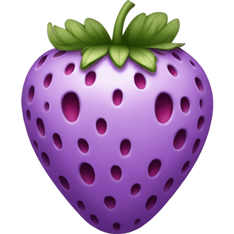 purple strawberry emoji