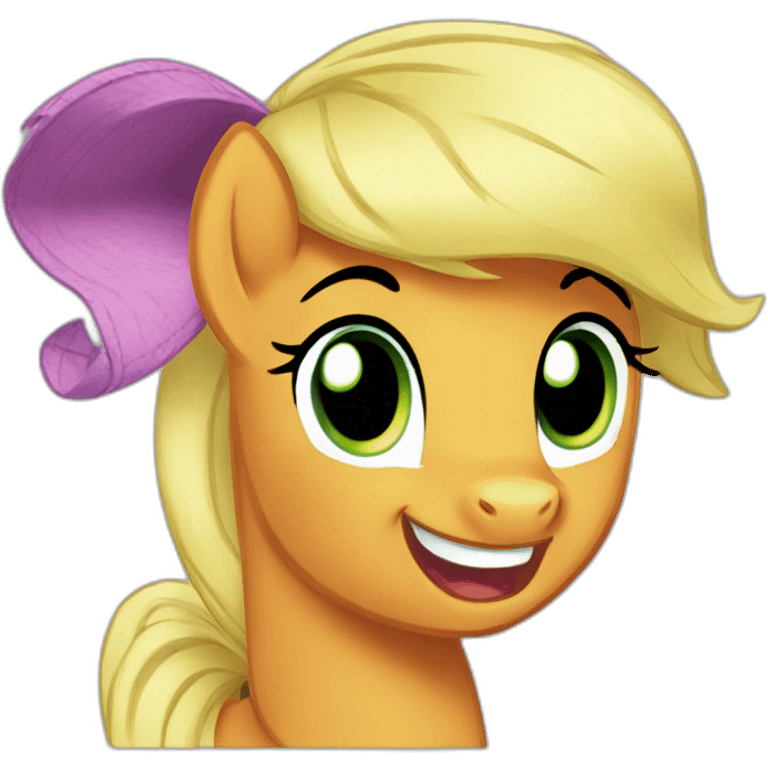 Applejack my little pony emoji