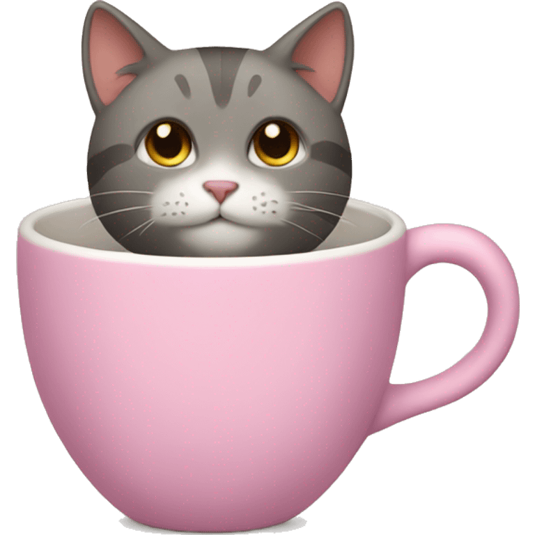 Cat in a cup emoji