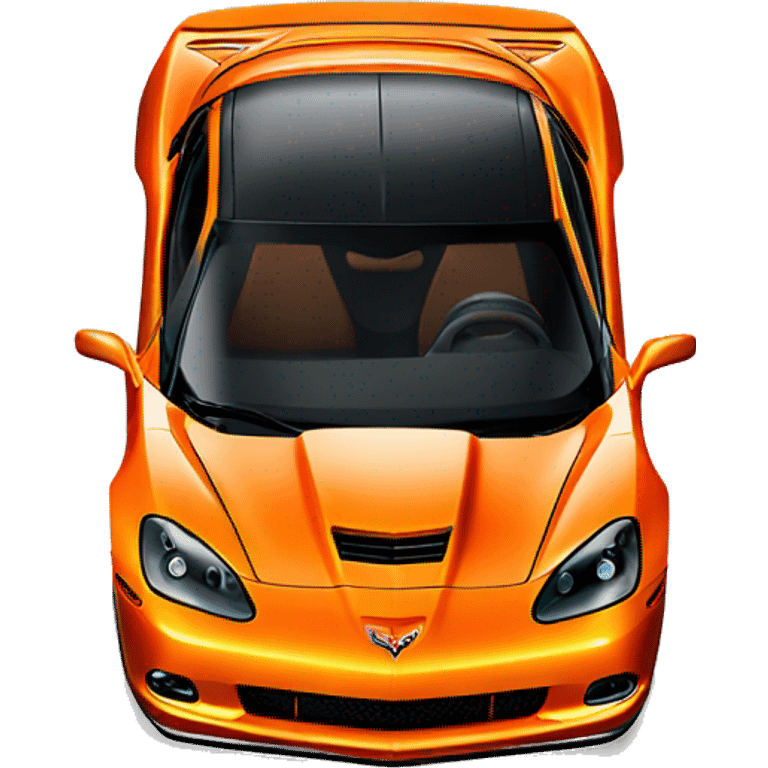 Orange 2007 corvette emoji