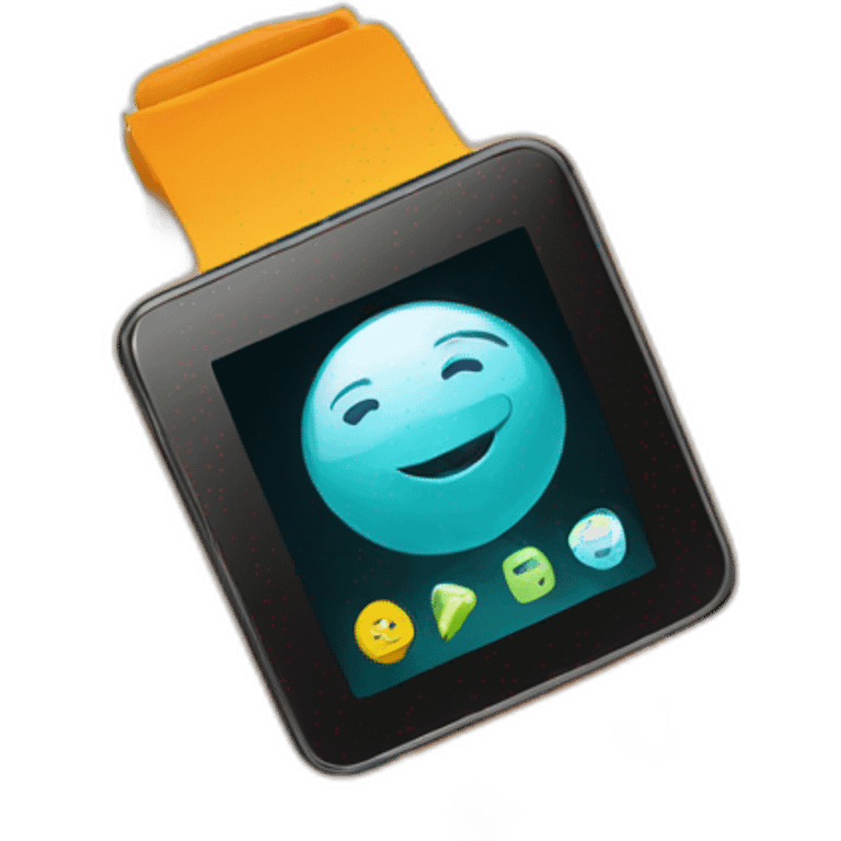 smart watch in hand emoji