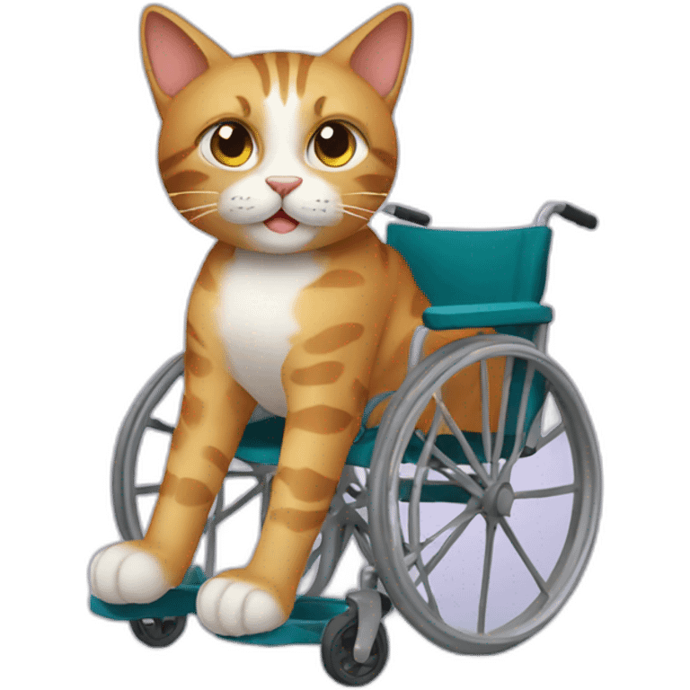 cat in a wheelchair emoji