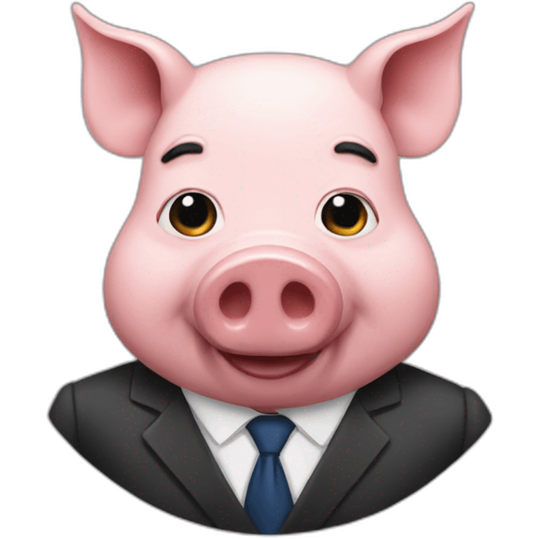 Pig prime minister emoji