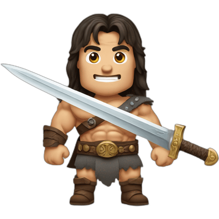 Conan the barbarian Arnold Schwarzenegger sword emoji