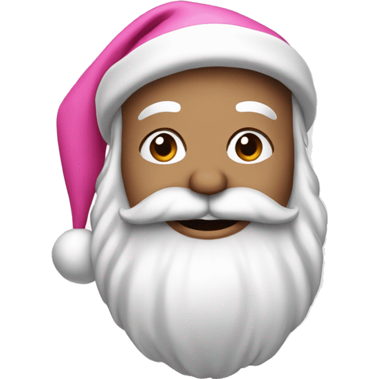 Pink Santa emoji