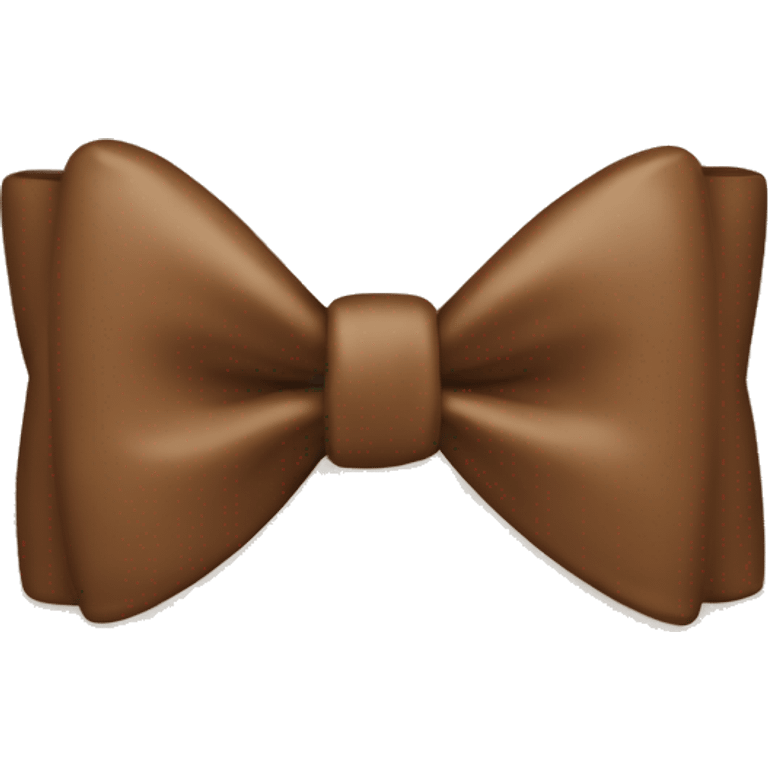 A brown bow  emoji