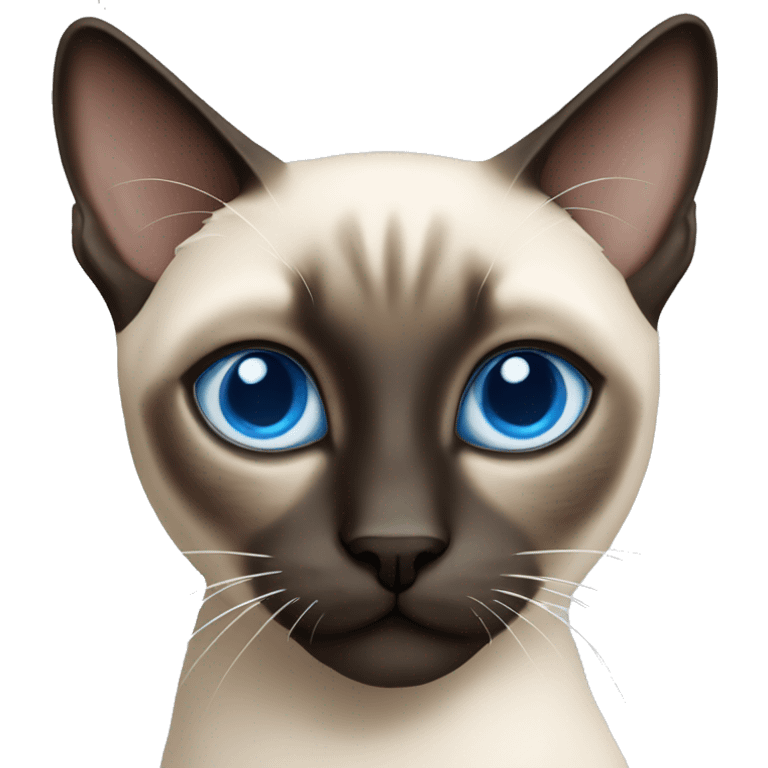 Siamese cat blue eyes  emoji