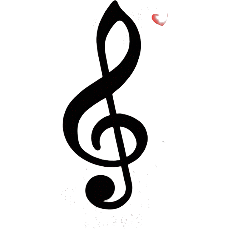 Music notes with hearts emoji