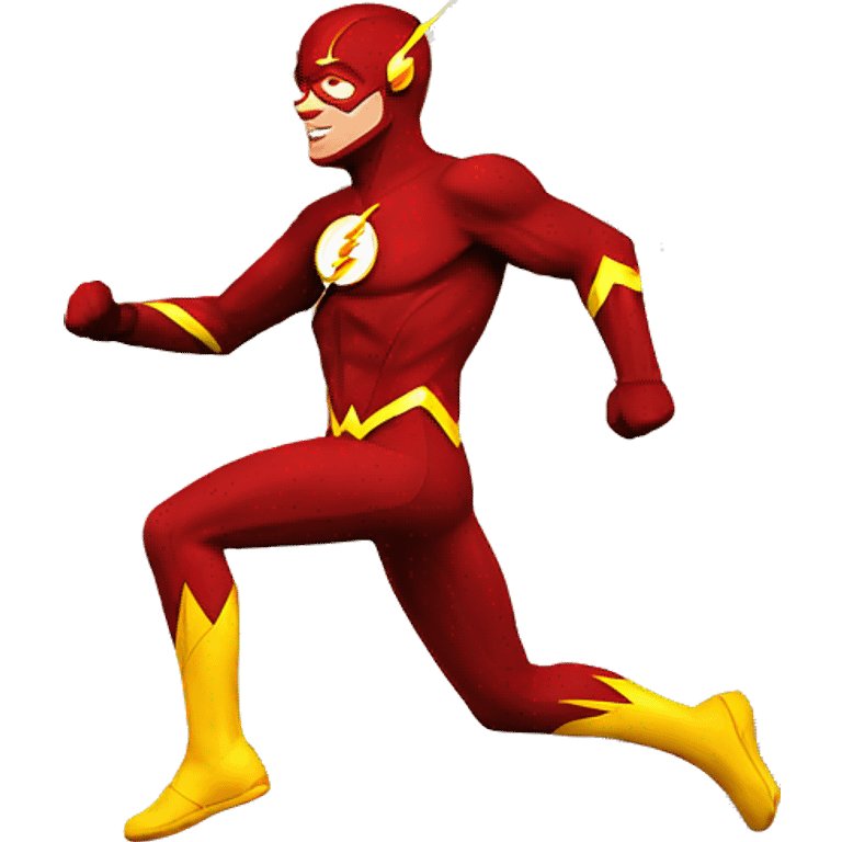 The flash running emoji