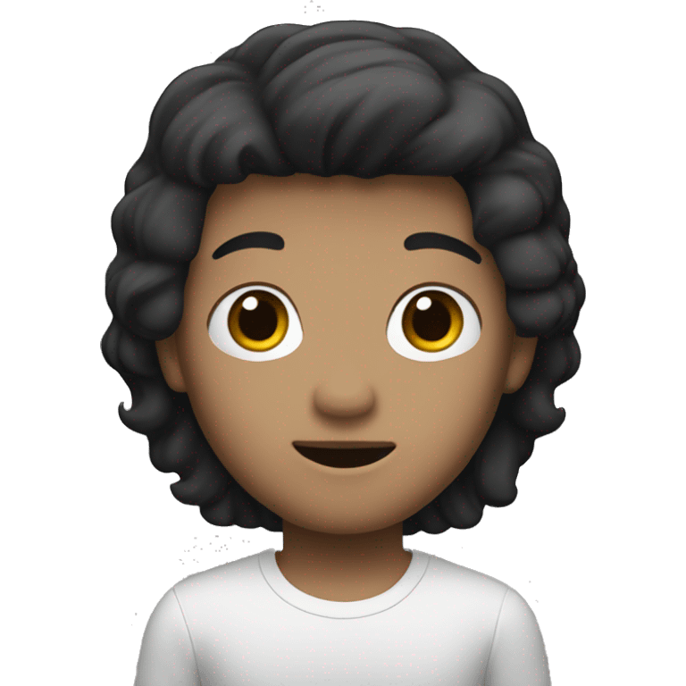 i want memoji white boy with black hair emoji